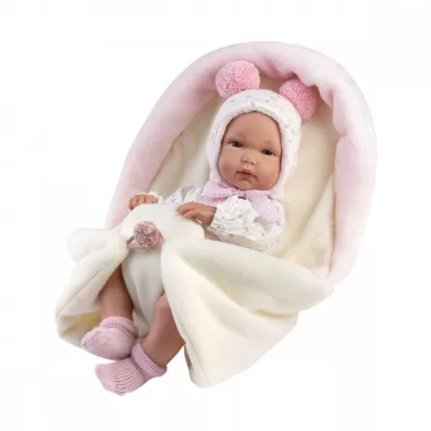 Lalka winylowa bobas Bimba ze �piworkiem 35cm Llorens