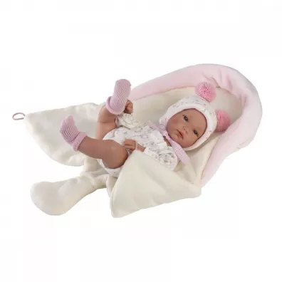 Lalka winylowa bobas Bimba ze �piworkiem 35cm Llorens