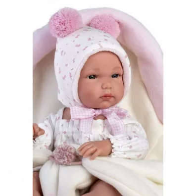 Lalka winylowa bobas Bimba ze �piworkiem 35cm Llorens