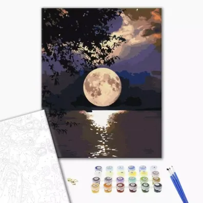 Brushme Malowanie po numerach - Zach�d s�o�ca 40x50cm