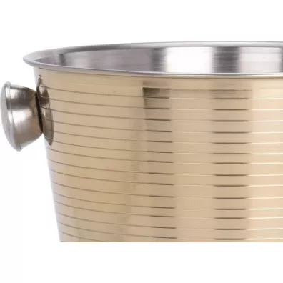 Excellent Houseware Cooler metalowy z uchwytami zoty 22 cm