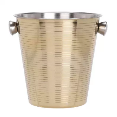 Excellent Houseware Cooler metalowy z uchwytami zoty 22 cm