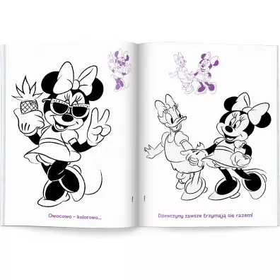 Minnie. Naklejam i koloruj� NAK-9114