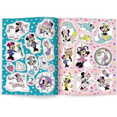Minnie. Naklejam i koloruj� NAK-9114