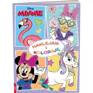 Minnie. Naklejam i koloruj� NAK-9114