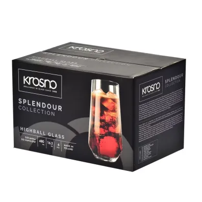 Szklanki long drink Splendour 480 ml komplet