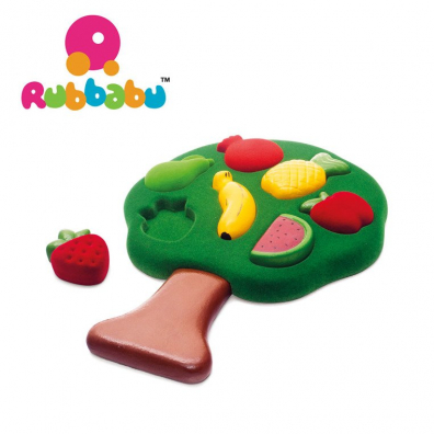 Sorter Puzzle 3D Owoce sensoryczny Rubbabu