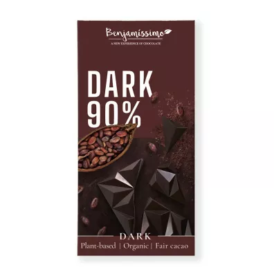 Benjamissimo Czekolada gorzka 90 % bezglutenowa 60 g Bio