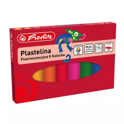 Herlitz Plastelina fluorescencyjna 8 szt.