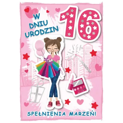 Armin Style KARNET URODZINY 16 B6 Z KOP AS GM-1108 FOL