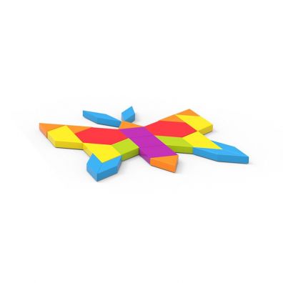 Фото - Пазли й мозаїки Gianna Rose Atelier Puzzle Gra układanka Motyl tangram w puszce iWood 