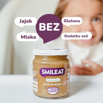 Smileat S�oiczek z ekologicznym gulaszem z fasoli po 6 miesi�cu 230 g Bio