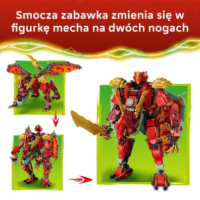 LEGO NINJAGO Transformuj�cy smoczy mech Wyldfyre 71868