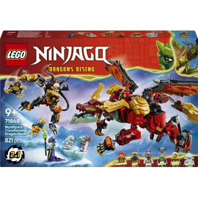 LEGO NINJAGO Transformuj�cy smoczy mech Wyldfyre 71868