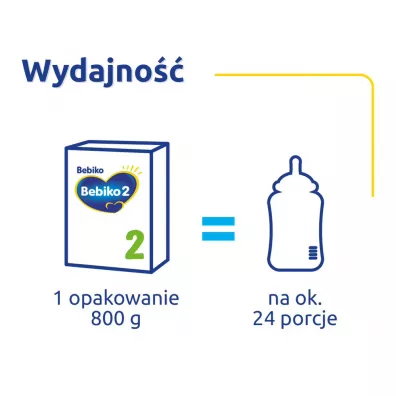 Bebiko 2 Mleko nast�pne dla niemowl�t powy�ej 6. miesi�ca �ycia 800 g