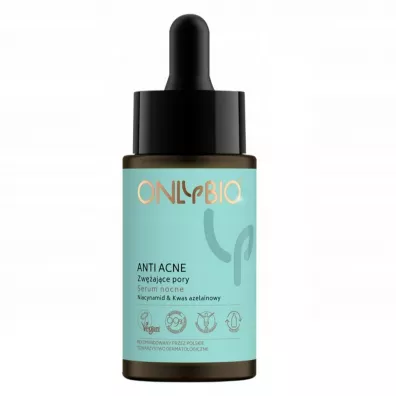 OnlyBio Zw�aj�ce pory serum nocne Niacynamid & Kwas Azelainowy 30 ml