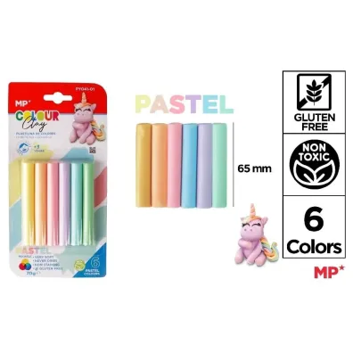 Mp Main Paper Plastelina 6 kolor�w pastel