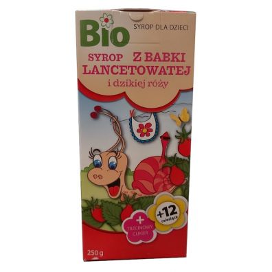 Apotheke Syrop dla dzieci z babki lancetowatej i dzikiej róży 250 g Bio