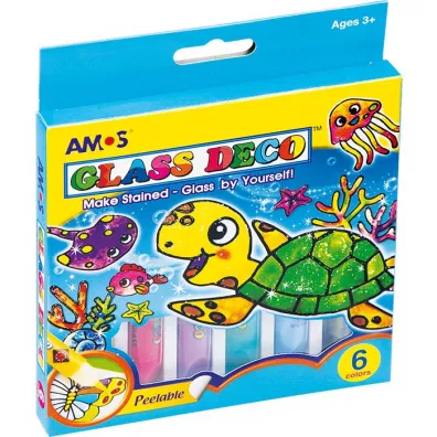 Amos Farby witra�owe Glass Deco 6 kolor�w