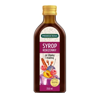 Premium Rosa Syrop korzenny ze �liwk� i malin� 250 ml