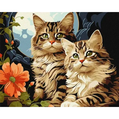 Ideyka Malowanie po numerach - Magiczne koci�ta 40x50cm