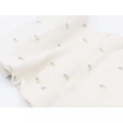Otulacz bambusowy mulinowy 120x120 Lilie