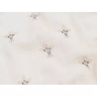 Otulacz bambusowy mulinowy 120x120 Lilie