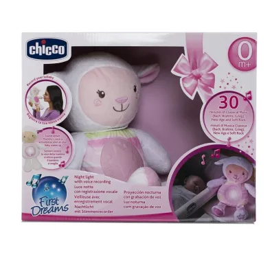 Chicco Owieczka z nocn� lampk� r�owa