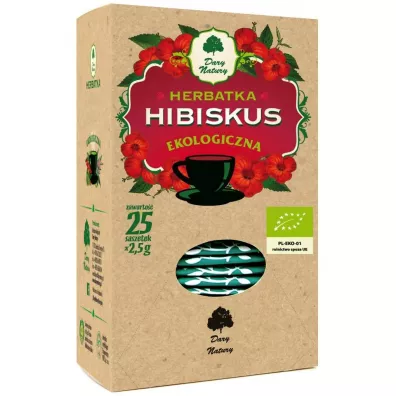 Dary Natury Herbatka hibiskus 25 x 2.5 g Bio