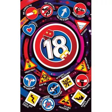 AbCard Kartka okoliczno�ciowa Urodziny 18 US08