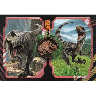 Puzzle 2x60 el. SuperColor. Jurassic World Clementoni