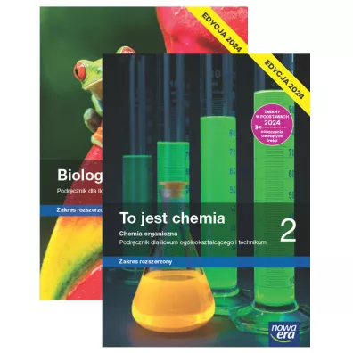 Pakiet podr�cznik�w: Biologia na czasie, To jest chemia. Zakres rozszerzony. Liceum i technikum. Klasa 2. Edycja 2024 - Joanna Szymo�ska, Marek Guzik, Maria Litwin, Ryszard Kozik, Szarota Styka-Wlaz�o, W�adys�aw Zamachowski