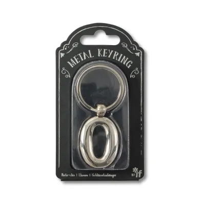 If Silver Letter Keyring - brelok do kluczy litera O
