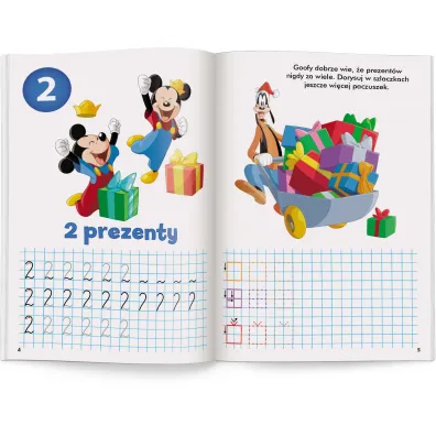 Disney uczy Miki �wiczenia z naklejkami cyfry UDN-9308
