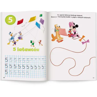 Disney uczy Miki �wiczenia z naklejkami cyfry UDN-9308