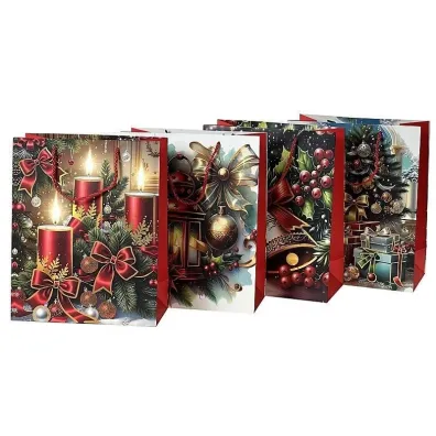 Adar Torebka prezentowa Bo�e Narodzenie mix 32x26x10cm