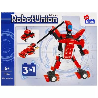 Klocki konstrukcyjne Robot 115 element�w ALLEBLOX