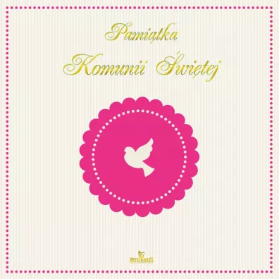 Pami�tka Komunii �wi�tej wer. r�owa