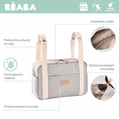 Beaba Organizer do wzka Mini Paris Pearl grey