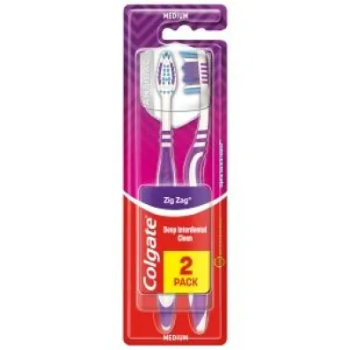 Colgate Szczoteczka do z�b�w Zig Zag Plus �rednia 2 szt.