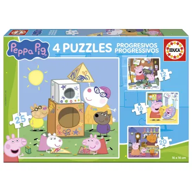 Puzzle 4w1 �winka Peppa 113786 Educa