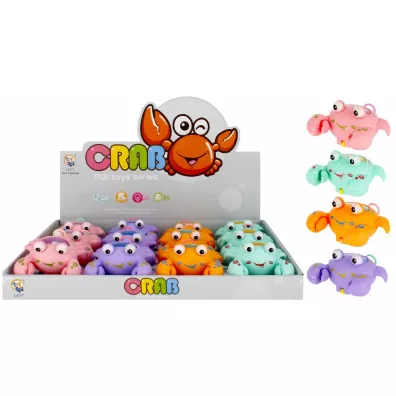 Zabawka nacigana krab wieccy 11cm mix Mega Creative