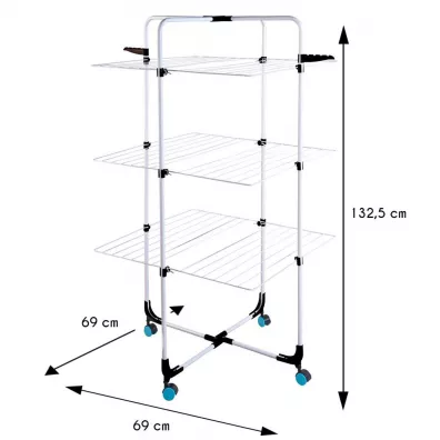 Bathroom Solutions Suszarka do ubra na kkach 132 cm biay