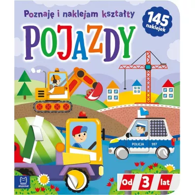 Pojazdy. Poznaj i naklejam ksztaty