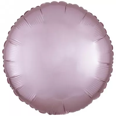 Amscan Balon foliowy Lustre Pastel r�owy okr�g�y 43cm