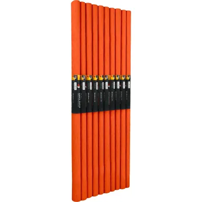 Interdruk Paczka Bibu�a marszczona pomara�czowy ciemny 50x200cm