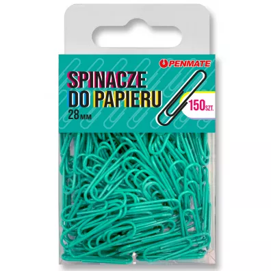 Penmate Spinacze do papieru niebieski 28 mm