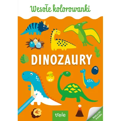 Dinozaury. Kolorowanka A4. Weso�e kolorowanki