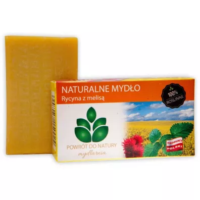 Mydlarnia Powr�t do Natury Ro�linne myd�o rycyna i melisa (100% naturalne) 100 g