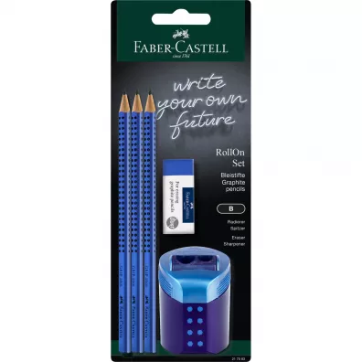 Faber-Castell O��wek + gumka + temper�wka